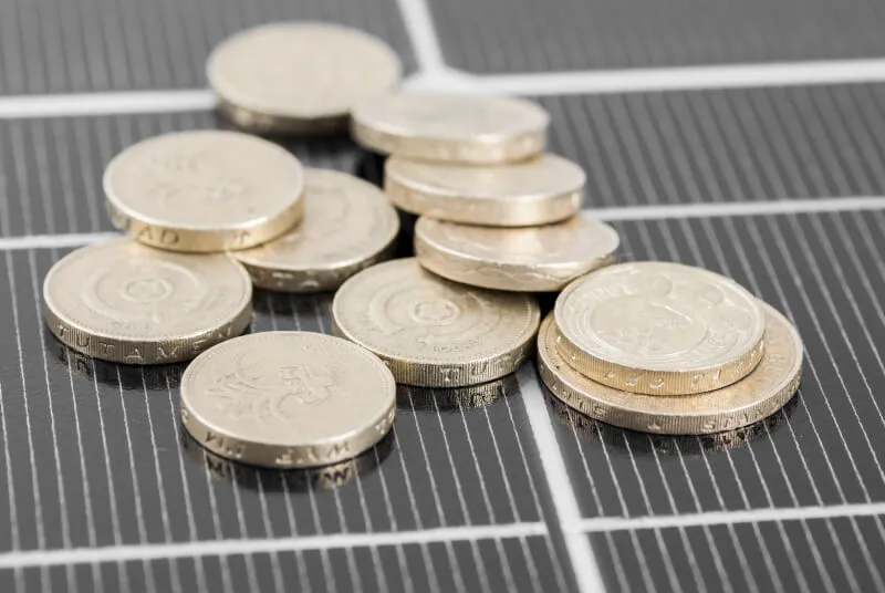 Solar Panel Funding and Incentives Coins