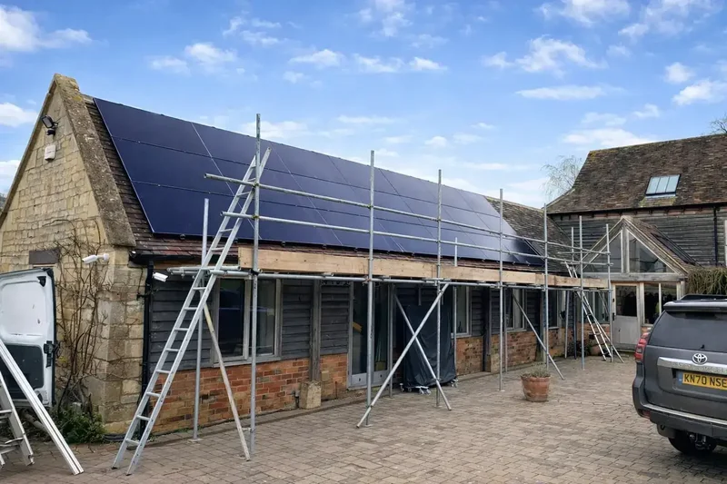 Commercial solar installation experience leading to residential project